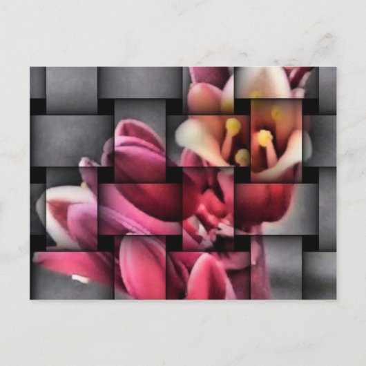 花の葉書を編んでくれ ポストカード (正面)