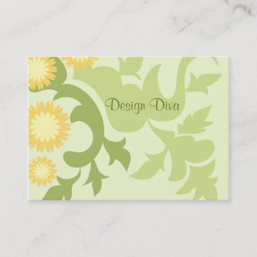 花の葉 名刺 (正面)