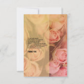 花の葬儀お礼カード 招待状 (裏面)