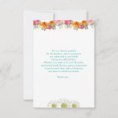 花の葬儀のサンキューカード サンキューカード (裏面)