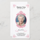 花の葬儀のサンキューカード サンキューカード (正面/裏面)