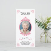 花の葬儀のサンキューカード サンキューカード (スタンド正面)