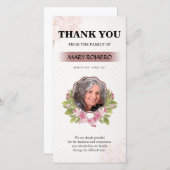 花の葬儀のサンキューカード サンキューカード (正面/裏面)