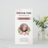 花の葬儀のサンキューカード サンキューカード (スタンド正面)