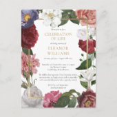 花の葬儀 ライフセレブレーション フォト 案内ポストカード (正面)