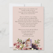 花の葬儀　追悼　写真　メモリアル　祈り　カード 招待状 (裏面)