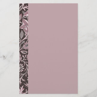 花の藤色およびチョコレート 便箋