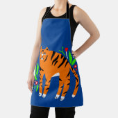 花の虎 エプロン (インサイチュ)
