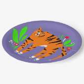 花の虎 ペーパープレート (アングル)