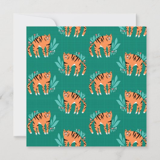 花の虎 招待状 (正面)