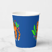 花の虎 紙コップ (左)