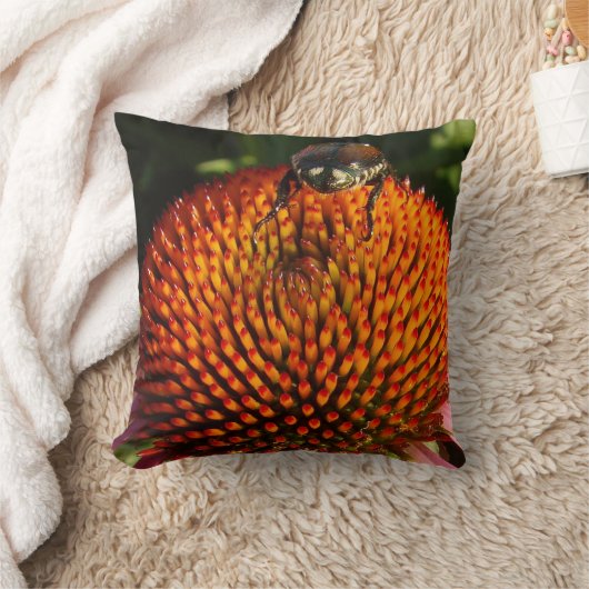 花の虫 クッション (ブランケット)