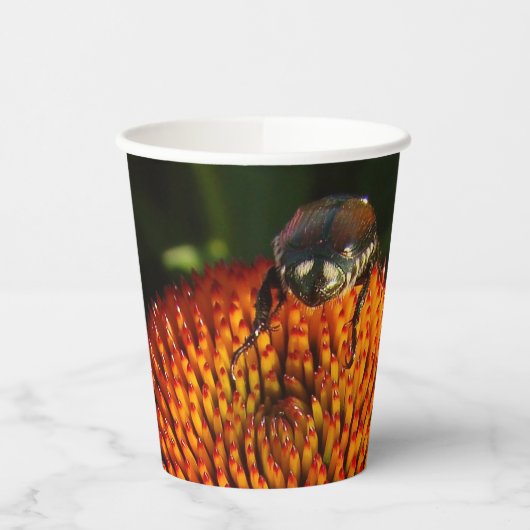 花の虫 紙コップ (左)