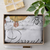 花の蜂のコラージュ 薄葉紙 (ギフト)