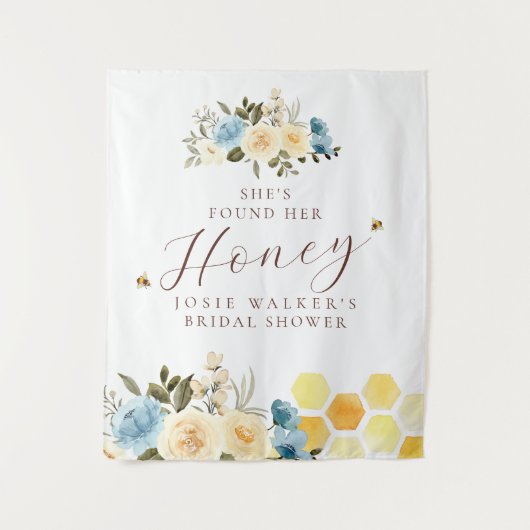 花の蜂のブライズシャワー タペストリー (正面)