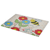 花の蜂愛ののまわりに カッティングボード (角)