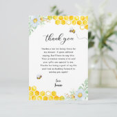 花の蜂蜜のハチ　ありがとう サンキューカード (スタンド正面)