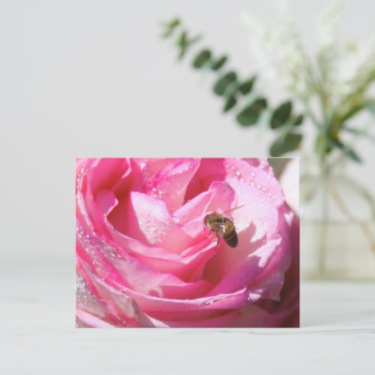 『花の蜜蜂』 ポストカード (スタンド正面)