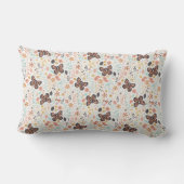 花の蝶と蜂 ランバークッション (裏面)