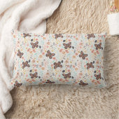 花の蝶と蜂 ランバークッション (ブランケット)