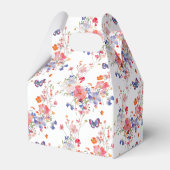 花の蝶の夏のブライダルシャワー フェイバーボックス (裏面サイド)