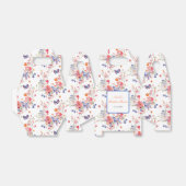 花の蝶の夏のブライダルシャワー フェイバーボックス (折り畳みなし)