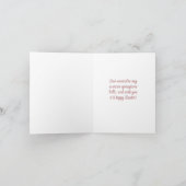 花の蝶の暖かい復活祭の願いの瓶 カード (内部)