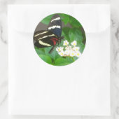 花の蝶シール ラウンドシール (バッグ)