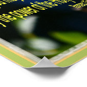 花の蝶ローマ人15:13 ポスター (角)