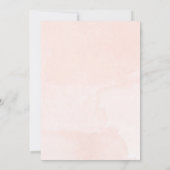 花の蝶女の子のベビーシャワー 招待状 (裏面)