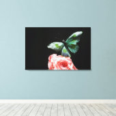 花の蝶2 キャンバスプリント (インサイチュ (ウッドフロア))