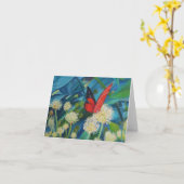 花の蝶 カード (黄色い花)