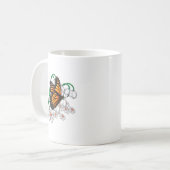 花の蝶 コーヒーマグカップ (正面左)