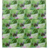 花の蝶 シャワーカーテン (正面)