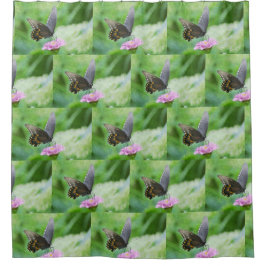 花の蝶 シャワーカーテン