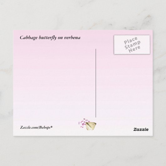 花の蝶 ポストカード (裏面)