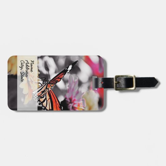 花の蝶 ラゲッジタグ (正面横)