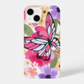 花の蝶 iPhoneケース (裏面)