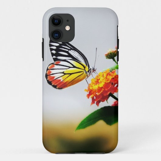 花の蝶iPhoneケース Case-Mate iPhoneケース (裏面)