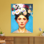 「花の装い」ルース - アート＆フローラル協会 キャンバスプリント (インサイチュ (リビング))