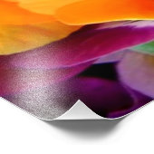 花の装飾された骸骨 フォトプリント            (角)