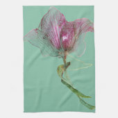 花の装飾の花柄 キッチンタオル (縦)