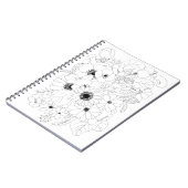 花の装飾スケッチ ノートブック (左側)