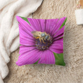 花の装飾用クッションの蜂 クッション (ブランケット)