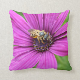 花の装飾用クッションの蜂 クッション