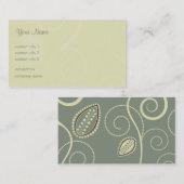 花の装飾 名刺 (正面/裏面)