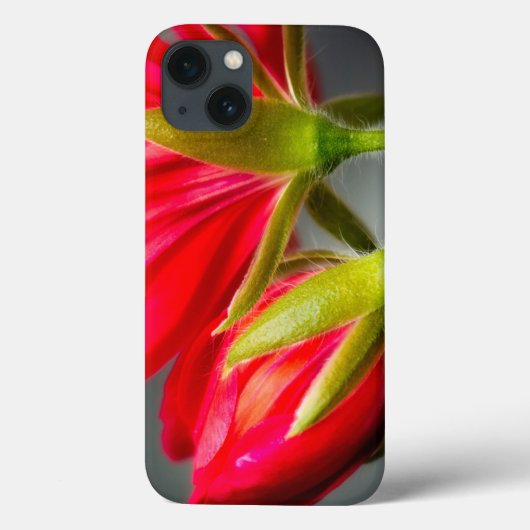 花の裏からゼラニウムを巻き上げる Case-Mate iPhoneケース (裏面)