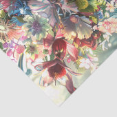 花の覆われた妖精の女の子の切り離し 薄葉紙 (詳細)