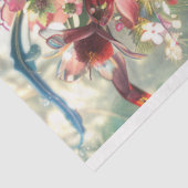 花の覆われた妖精の女の子の切り離し 薄葉紙 (詳細)
