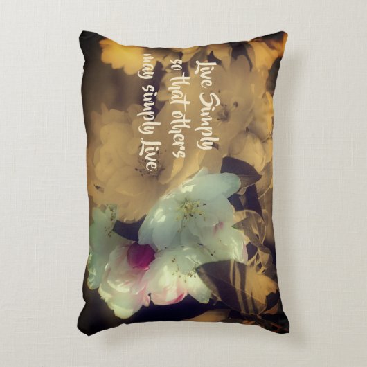 花の言葉だけ感動的に生きる アクセントクッション (正面(垂直))